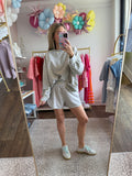 Lime & Lavender Striped Shorts Set - 2pcs