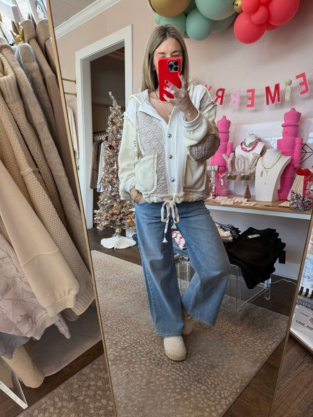 JBD mid rise wide leg - light denim