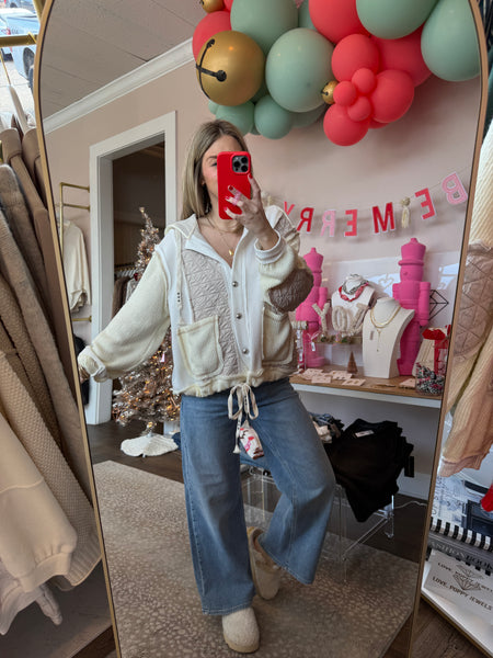 Multi Fabric Quilted Jacket