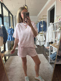 Pink Textured Knit Shorts Set - SOLD AS  SET