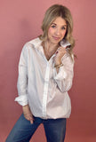Oversized button down shirt - cotton white