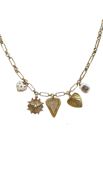 Beaming Love Charm Necklace