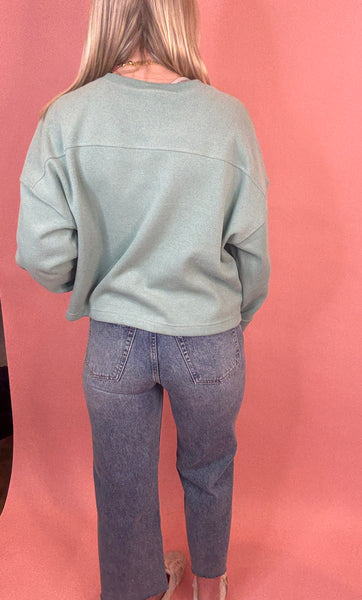 Relaxed Wide Leg Cropped Denim