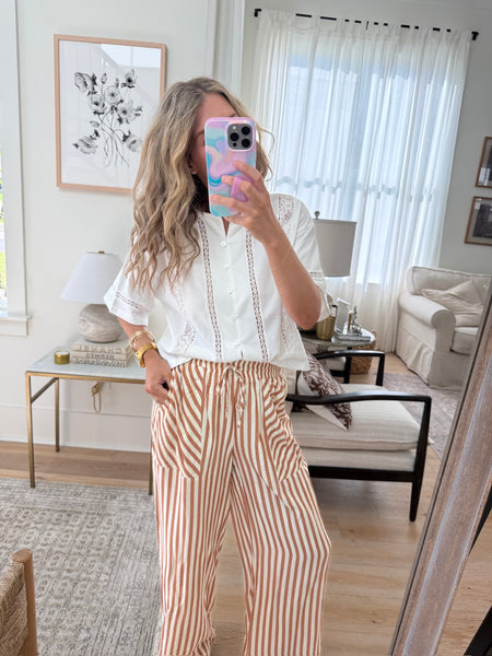 Mocha Drawstring Pants