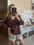 Espresso Lace Sweater