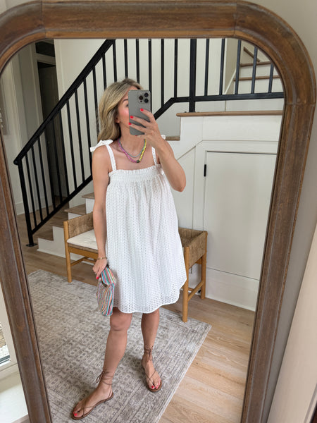 White Eyelet Dress