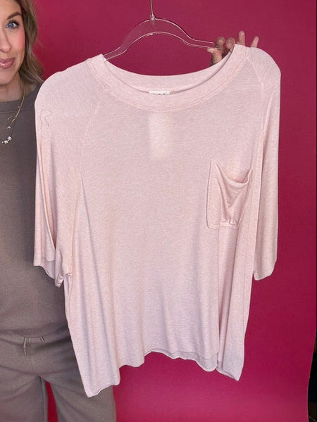 So Soft Basic Tee - baby pink