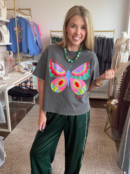 Find Joy Wherever You Are Crop Tee