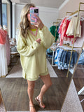 Moss Green Ribbed Shorts Set - 2pcs