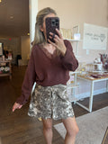 Espresso Lace Sweater