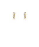 Round CZ Linear Stud Earrings *BIRTHDAY FLASH SALE*