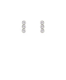 Round CZ Linear Stud Earrings *BIRTHDAY FLASH SALE*