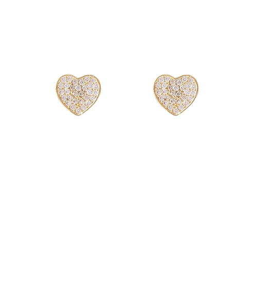 Pave CZ Heart Stud *BIRTHDAY FLASH SALE*