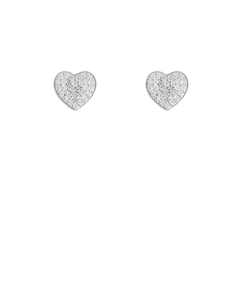 Pave CZ Heart Stud *BIRTHDAY FLASH SALE*