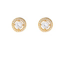 Round CZ Detailed Pave Stud *BIRTHDAY FLASH SALE*