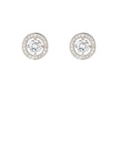 Round CZ Detailed Pave Stud *BIRTHDAY FLASH SALE*