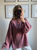 Redbean Textured Woven Top