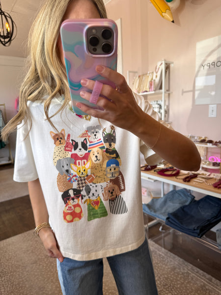 Dog Gameday Crop Tee PREORDER