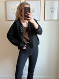 Stepped Hem Hammered Satin Top