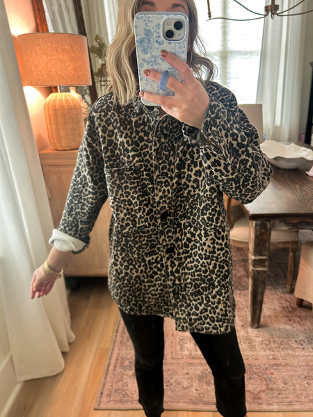 Leopard Print Shacket *FLASH SALE*
