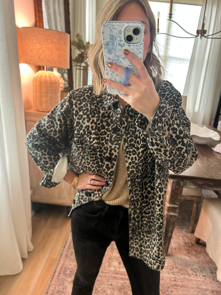 Leopard Print Shacket *FLASH SALE*