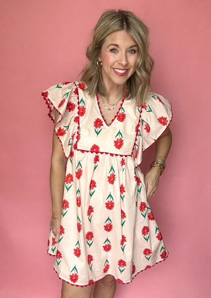 Poppy Scallop Dress