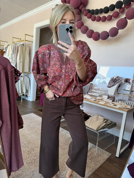 Fall Floral Top