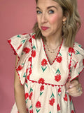 Poppy Scallop Dress