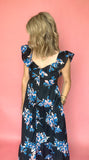 Midnight Garden Midi Dress