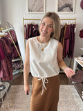 Bubble hem tank top