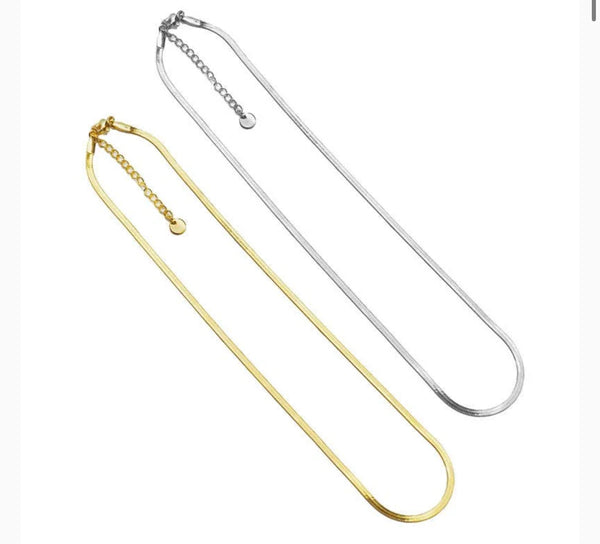 Dainty Herringbone Necklace