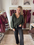 Piper Cardigan - Hunter Green