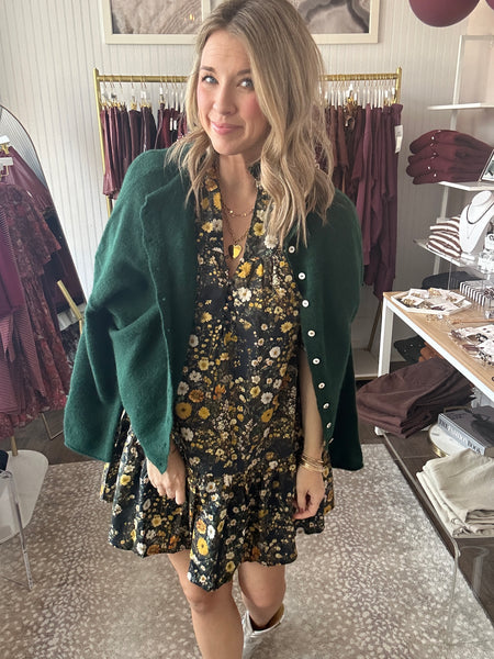 Piper Cardigan - Forest Green