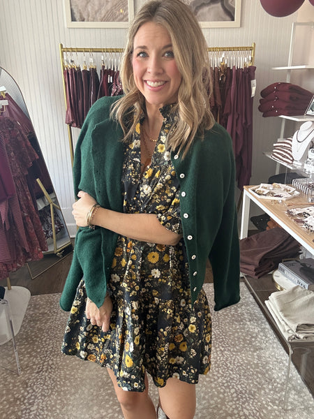 Piper Cardigan - Forest Green