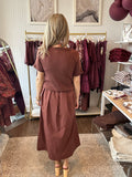 Sweater midi dress - mixed media