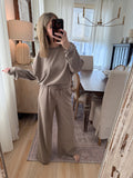 Soft Ribbed Relaxed Set - Mocha