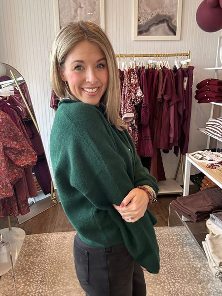 Piper Cardigan - Forest Green