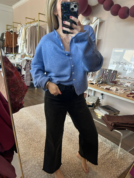 Piper Cardigan - Dusty Blue