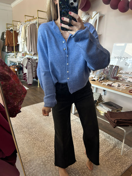 Piper Cardigan - Dusty Blue