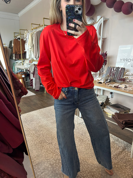 Poppy long sleeve tee