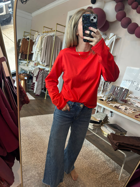 Poppy long sleeve tee