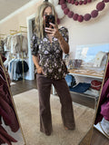 Puff Sleeve Peplum Top