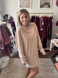 Long Sleeve Oversized Mini Dress