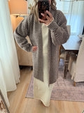 Herringbone Sweater Cardigan