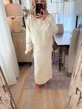Skirt and sweater set - Cream Knit
