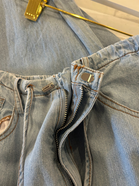 Drawstring Jeans (DAMAGED)