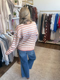 Peach Rainbow Sweater