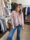 Peach Rainbow Sweater
