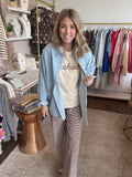 YeeHaw stitched knit tee