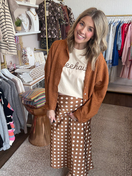 YeeHaw stitched knit tee
